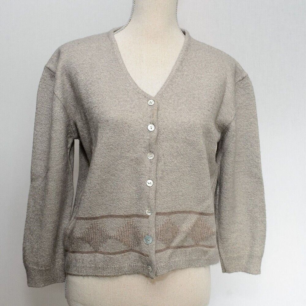 BM & S Wool Sweater Merino Wool Blend Italy Knit